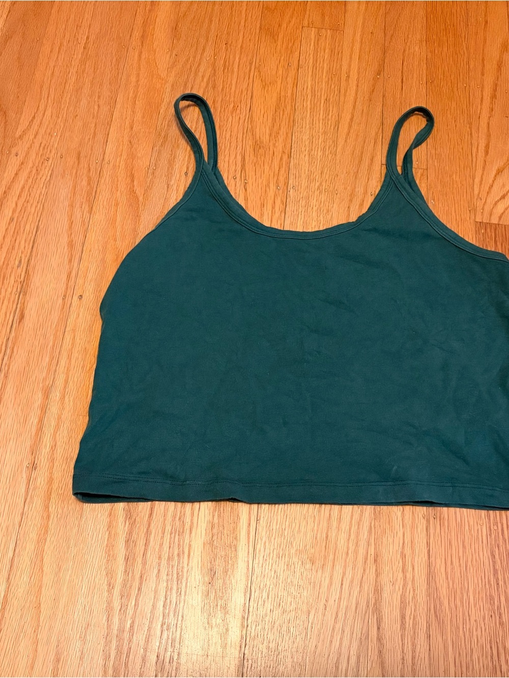 Arq Dark Green Crop Tank